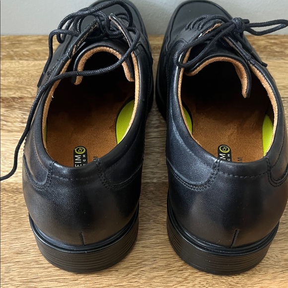 Florsheim Black Leather Lace-Up Derby Shoes with Neon Insoles main image 6